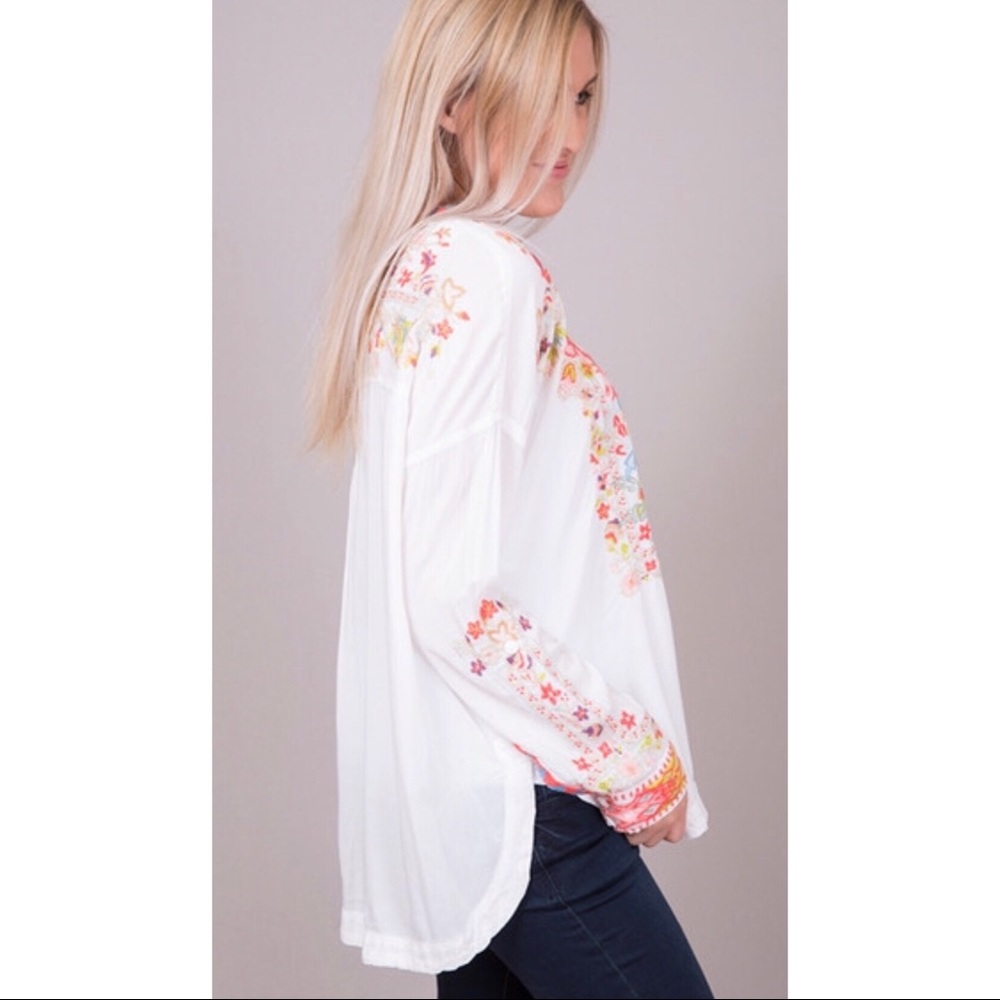 Johnny Was Biya Yoon Challis Blouse Size Small - Picture 2 of 8